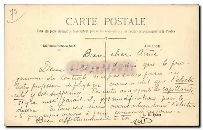 PARIS — Le Sénat et le Jardin du Luxembourg — L. D. — Verso