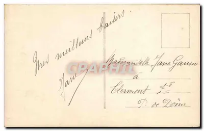Jovem mulher sentada com buquê — Lembrança afetuosa — Editor ELA, n° 1064 — Verso