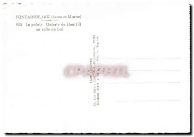 Fontainebleau — Galeria Henriego II lub salony balowe — Guy — Rewers