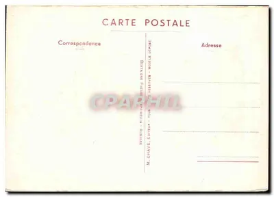 Marguerite z jej osłem — kolorowa ilustracja — M. Chave, wydawca, Aubagne — Rewers