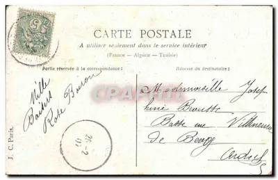 La gabbia di Lili — Parigi — J. C. Paris — Verso