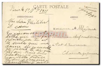 Paryż - Most Archebiskupa — widok na Notre-Dame — wydawca anonimowy, n° 171 — Rewers
