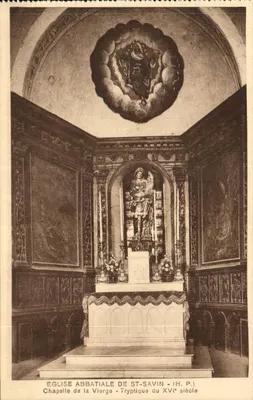 Capela da Virgem - Tryptico do século XVI — Igreja Abbatial de St-Savin (H. P.)