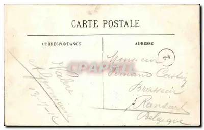 Parigi Cartolina d'epoca il giardino del palazzo reale — Verso