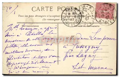 Dwa dzieci obok mostu w Bagnères-de-Bigorre — wydawca L.V. ARA-PROTO — Rewers