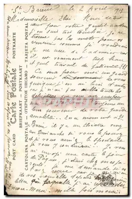 Suzanna — Salão de Inverno de 1913 — ND Fot. Serendat de Belzim, Paris — Verso