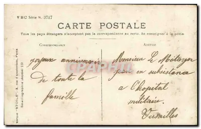 Fille en couronne de marguerites — portrait studio — VBC Série N° 3717 — Verso