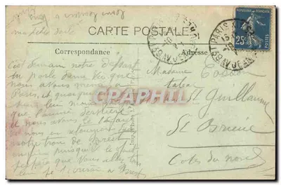 PARIS — Gare de l'Est — Estação do Leste — Imp. Photo L. Fils — Verso