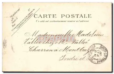 Paryż - Montmartre - Domki ulicy Muller — P.P.C. Paryż — Rewers