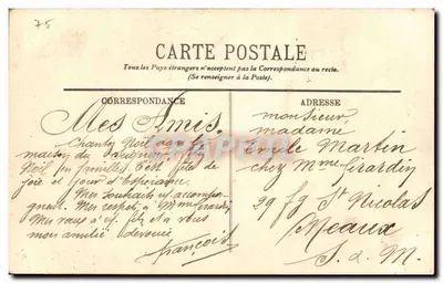 Paryż — 'Quand Même' Mercié — LL. nr 199 — Rewers