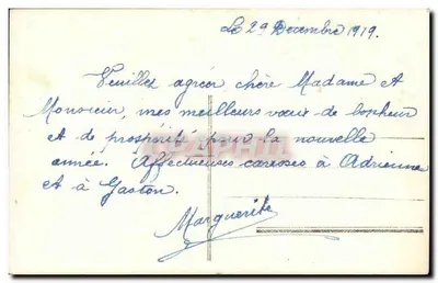 Biała róża i wrzos — Szczęśliwego Nowego Roku — n°2135 — Rewers