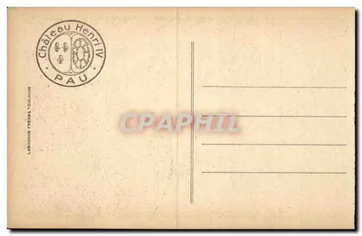 De afscheid van Gabrielle d'Estrée — Tapete van het Kasteel — Tapete Gobelins van de 18e eeuw — Pau — Achterkant