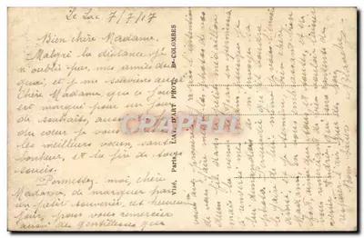 Bouquet de fleurs dans un chariot — LUX 135 — éditeur LUX — Rewers