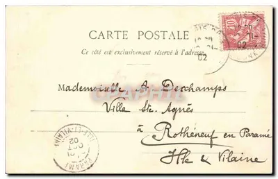 Saint-Michel Square — Paris — publisher G. Fétillloy, series number 188 — Back