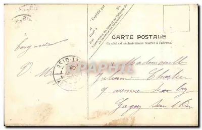 Statua Guya de Maupassanta — Paryż — V.P. Paryż Nr 25 — Rewers