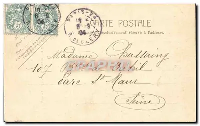 Parigi - Monumento di Danton — editore anonimo, n° 5080 — Verso