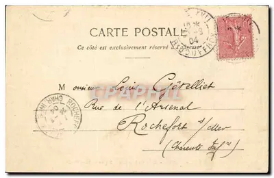 París - Rue Lafayette - Square Montholon — Tarjetas conmemorativas para Pierre — editor C. Maurice Gaschard, n°143 — Reverso