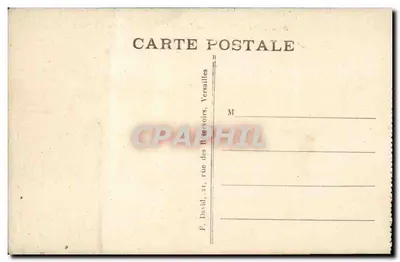 Versailles — Algemene uitzicht op het Park en het Paleis — F. David, 21 rue des Réservoirs — Achterkant