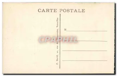 Versailles — Pałac na terenie parku — Parterre de Latone — Widok z Tapis vert — Rewers