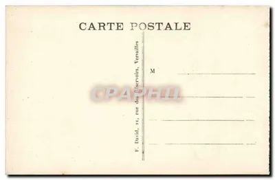 Versailles — Galeria das Batalhas — F. David, 21 rue des Réservoirs — Verso
