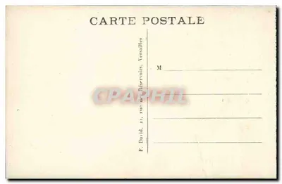 Versailles — Grandes Eaux — Bassin d'Apollon — F. David, 21, rue des Réservoirs, Versailles — Verso