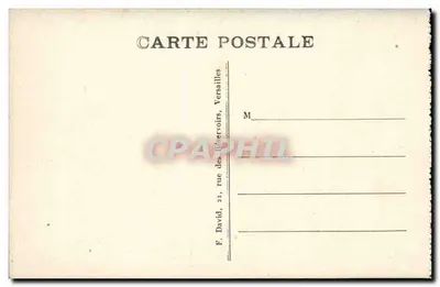 Versailles — Grandes Eaux — Bassin de Neptune — F. David, Versailles — Verso