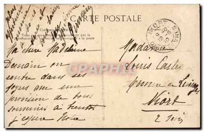 Paryż - Most Alexandre III — pierwszy kamień włożony w 1896, ukończony w 1900 — wydawca E.D. n°4010 — Rewers