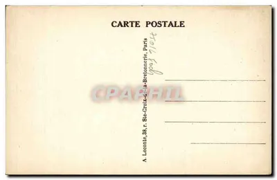 Paryż — Avenue du Bois de Boulogne widziana z Arc de Triomphe — A. Leconte, 38, rue de la Bretonnerie, Paryż — Rewers