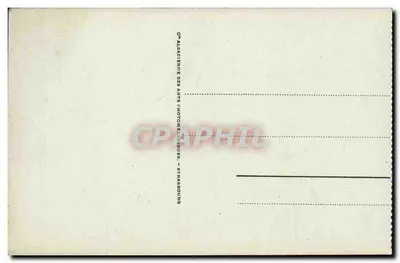 Cauterets - Het meer van Gaube en het hotel — uitgever Alsacienne des Arts Photomécaniques, Straatsburg, n°71 — Achterkant