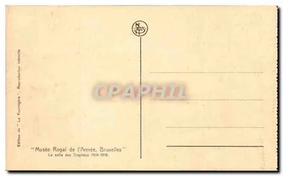 Museu Real do Exército — Sala dos Troféus 1914-1918 — Edição de 'La Fourragère' — Verso