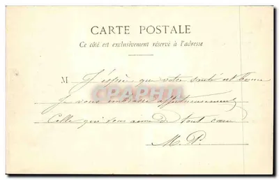Paryż — Rue Royale, widok zbudowany z Madeleine — n°61 — Rewers