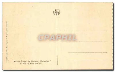 Museu Real do Exército — Salão dos Aliados — Bruxelas — Verso