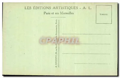 O Dômer dos Invalidos — Paris — A. L. - 65 — Verso