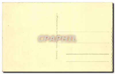Luchon – Aleje Etigny – widok ulicy z drzewami i górami na tle – wydawca Girabour — Rewers