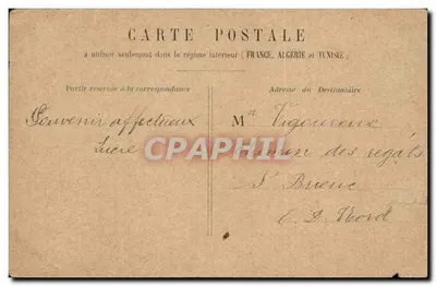 Paris CPA Notre Dame (publicite Godchau Tailleur Trousseaux pour hommes Faubourg Montmartre) — Verso