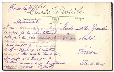 PARIS — A Porta Saint-Martin — LL — Verso