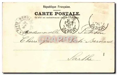 Paryż — Katedra Notre-Dame w Paryżu — Bonmar et Dathe w Trévès, nr 190352 — Rewers