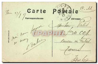 Paryż — Dziewicze na Invalidach — H. V. Paryż — Rewers