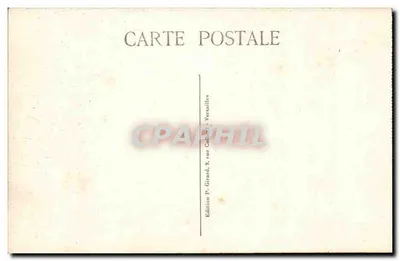 Versailles — Quarto de dormir de Luís XIV — Edição P. Girard — Verso