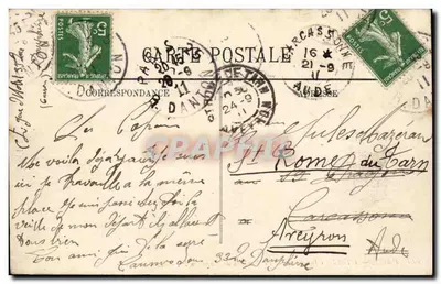 Paryż — Hotel Invalidów — Grobowiec Napoleona I — Sarcophag — LL. — N° 887 — Rewers