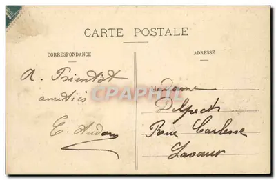 Paris - Panorama tirado do Arco do Triunfo em direção aos Campos Elísios — editor T837 — Verso