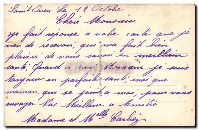 Jovem mulher diante de um trevo de quatro folhas — A. Christian & Cie, n° 86 — Verso