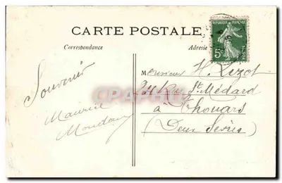 Paris — Jardim das Plantas — O Camelo — J.H. n°649 — Verso