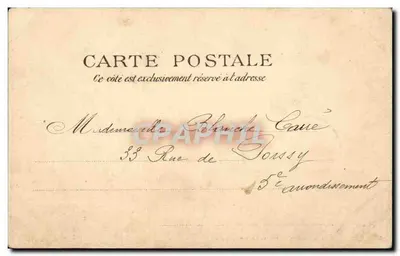 Paryż — Most w parku Montceau — D.V.C. Poczta — Rewers