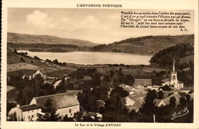 O Lago e o Povoado de Aydat — A Auvergne Poética — G.d'O