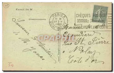 PARIS - Kerk van Notre-Dame - De Façade — uitgever A.P., n° 294 — Achterkant