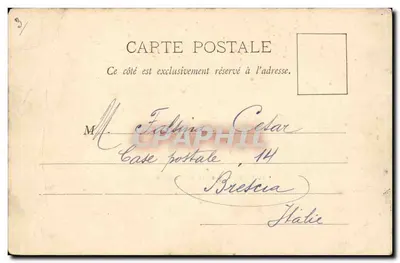 Place de la Concorde — vue avec la Fontaine de la Concorde et les hôtels de ville — éditeur M. Miligne — Verso