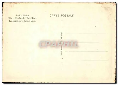 Gouffre de Padirac — Lac supérieur et Grand Dôme — Le Lot Illustré, n°306 — Rewers