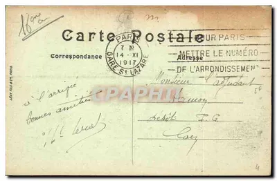 París — El Puente de Iéna y el Trocadéro — LL n°850 — Reverso