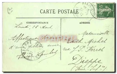 París (VI) — El Instituto — LL. — 1903 — Reverso